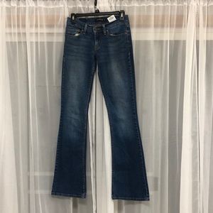 Levi’s. Too super low 524 jeans